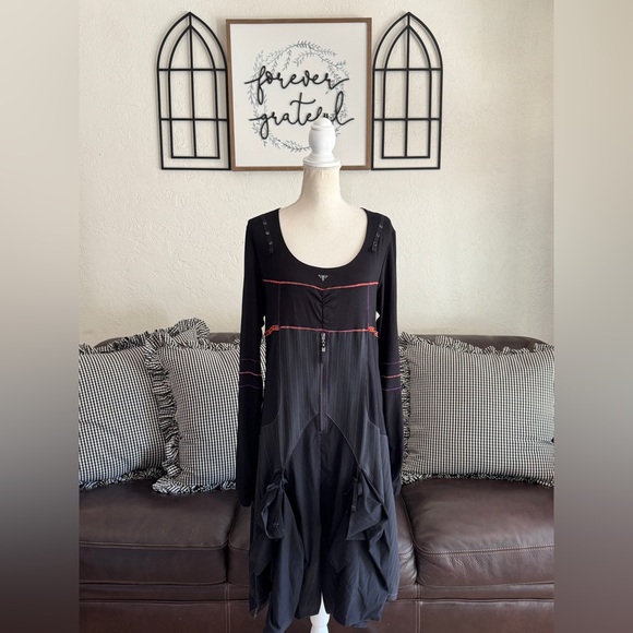 LA MODE EST A VOUS Dresses & Skirts - Rare LA MODE EST A VOUS Lagenlook Dress Size EU 46 Retro IndieSleeze Vintage